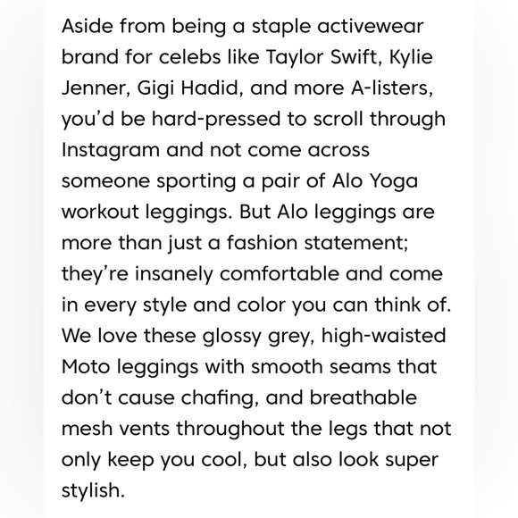 ⭐️ALO high-waist MOTTO legging in dove gray and glossy - Picture 13 of 13